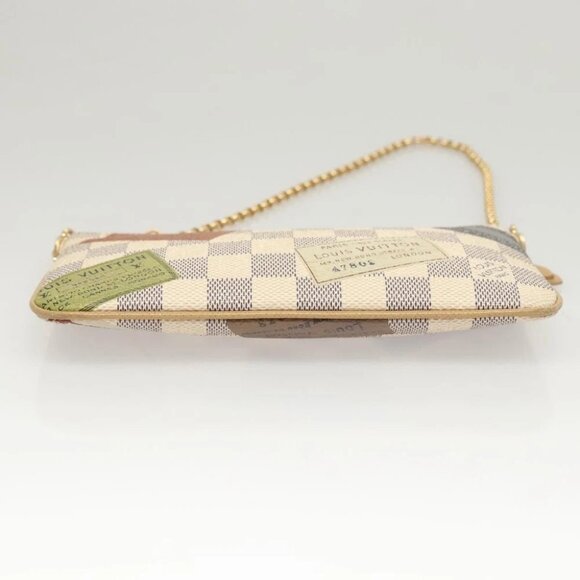 LOUIS VUITTON Damier Azur Pochette Mira MM Accessory Pouch N63078 LV Auth 126086 - Picture 10 of 16